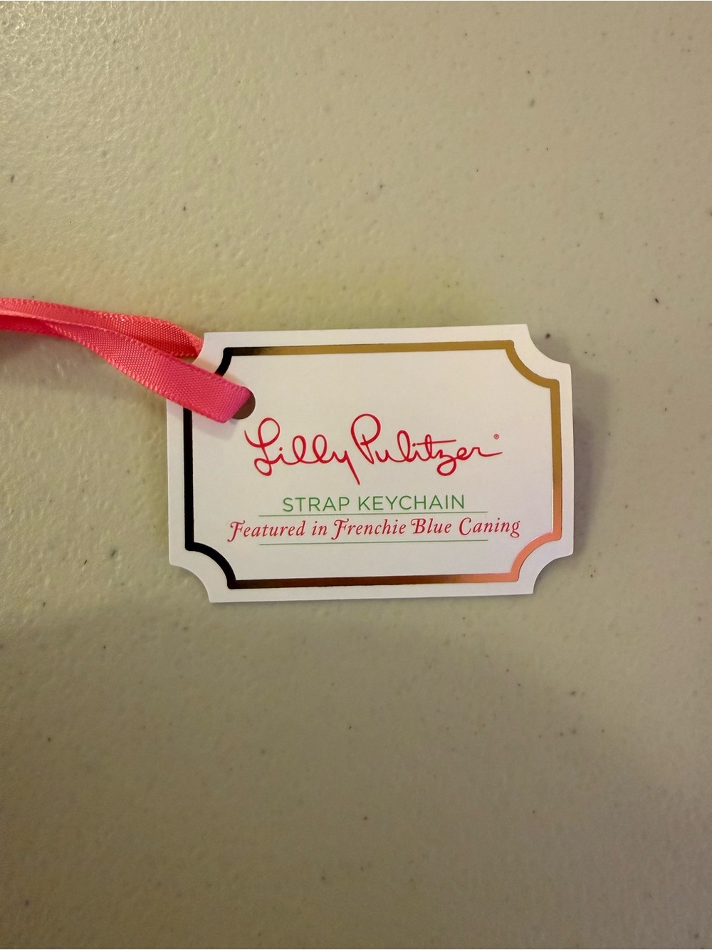 Lilly Pulitzer Strap Keychain in ‘Frenchie Blue Caning’ - *NWT* - Picture 15 of 16